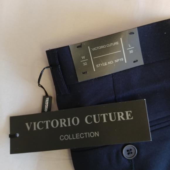 New Victori Future Navy Stain Defender Dress Pants - Picture 2 of 8